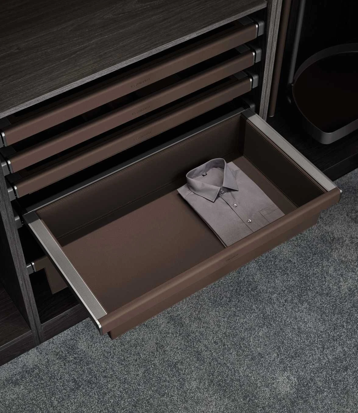HIGOLD leather basket wardrobe accessory