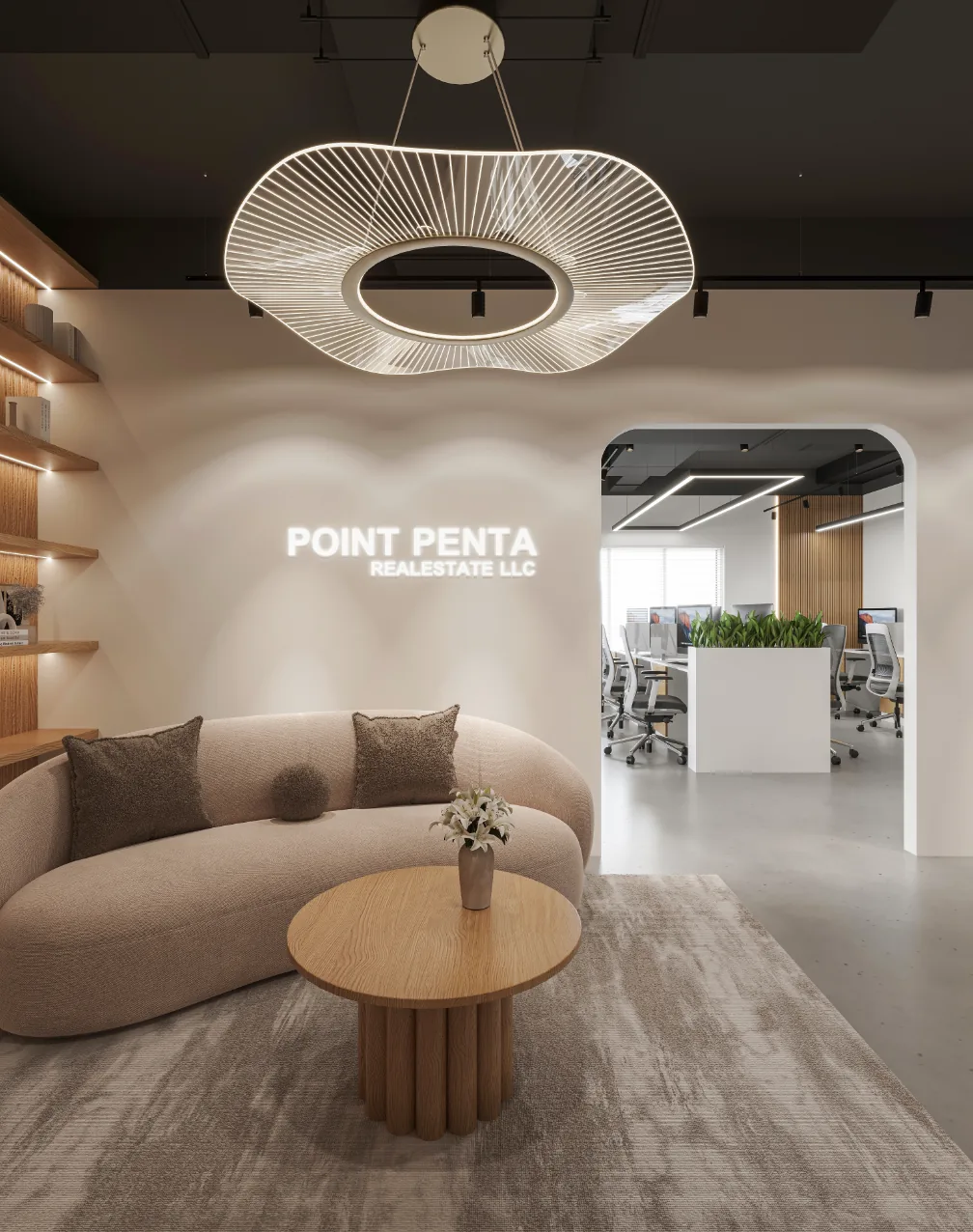 Point Penta Real Estate · Office — interior fit-out project in Dubai by Time Furniture